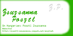 zsuzsanna posztl business card